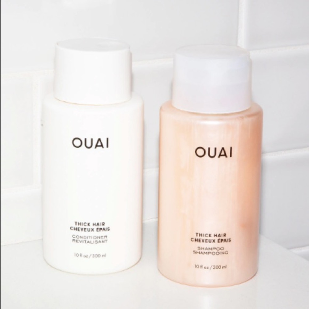 OUAI Thick Shampoo + Conditioner